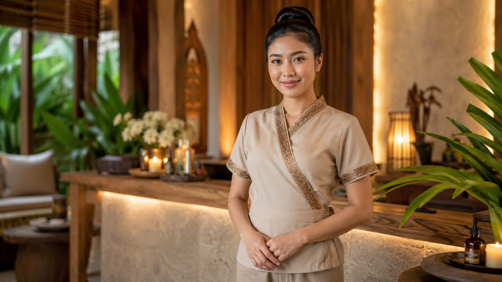 Professional Wasana Thai massage therapist in Chaweng, Koh Samui